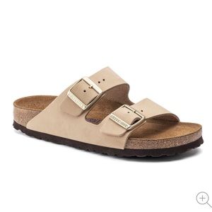 NWT Birkenstock Arizona Soft Footbed Nubuck Leather Sz 41 Women
